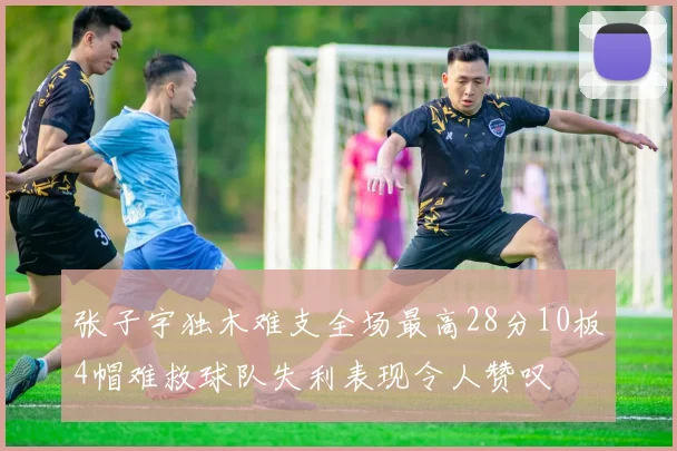 张子宇独木难支全场最高28分10板4帽难救球队失利表现令人赞叹